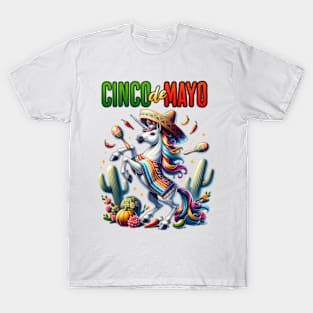 Unicorn Fiesta: Cinco de Mayo Celebration T-Shirt